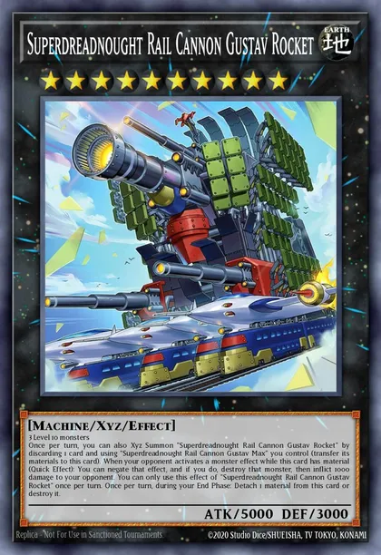 yugioh superdreadnought deck YU-GI-OH! - Rail Cannon Gustav Max (CT10-EN007) - 2013 Collectors Tins - Limited Edition Superdreadnought Weight Deck Deck 2015