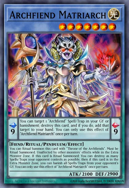 Archfiend Matriarch | How to obtain, Decks & Usage Statistics | Master Duel  Meta