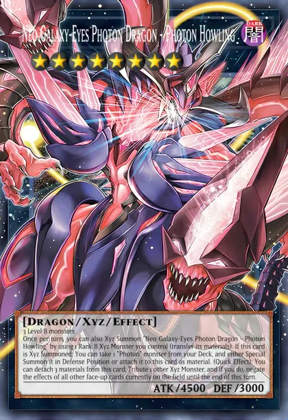 yugioh cards galaxy eyes photon dragon Number C62: Neo Galaxy-Eyes Prime - PHHY-EN043 - Ultra Rare trading and collectible card game (TCG/CCG) Yugioh Galaxy-Eyes Photon Dragon LDS2-EN047