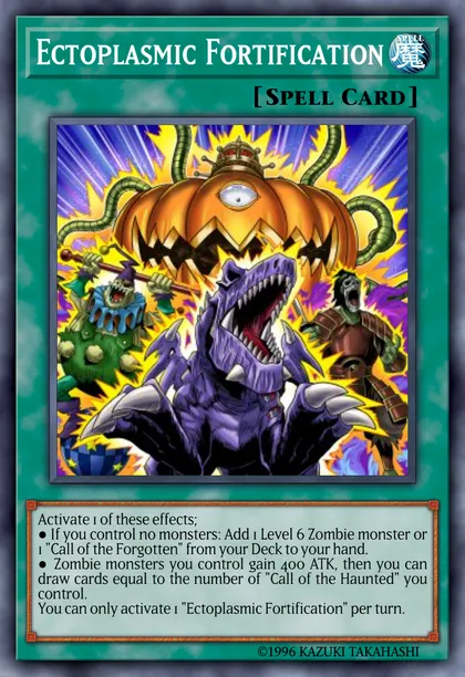 yugioh ectoplasmer deck Structure Invincible Fortress Single Card Common SD7-EN023 the turn player Tributes 1 face Ectoplasmic Fortification | How to