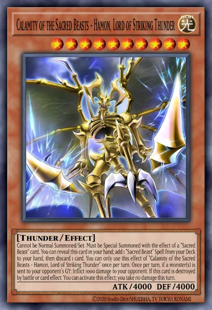 Sacred Beast Deck from Player | Yu-Gi-Oh! Meta